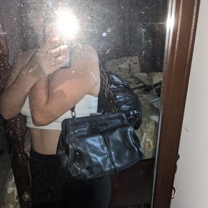 Cole Haan Black Leather Tote Bag